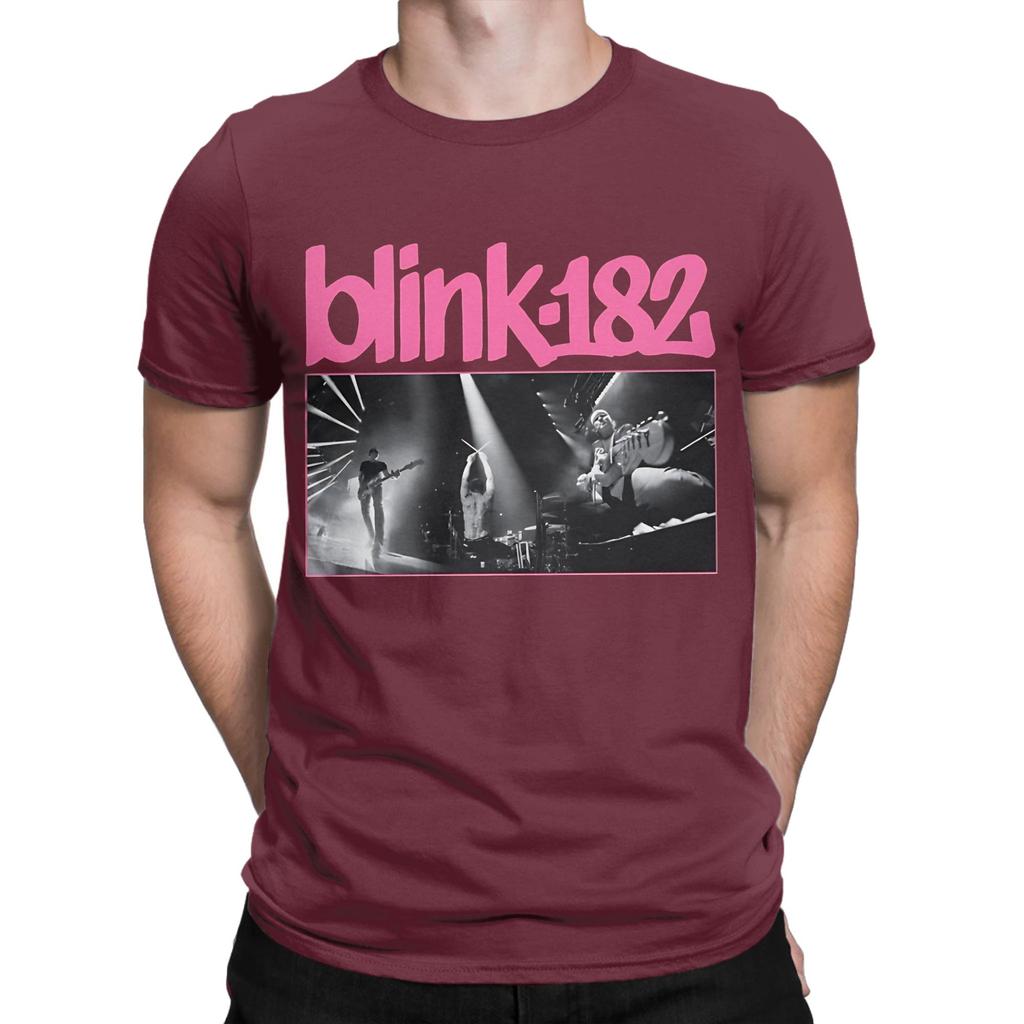 BLNK182 poster Funny 100 Cotton TShirt Blink 182 Tops Tees For Unisex