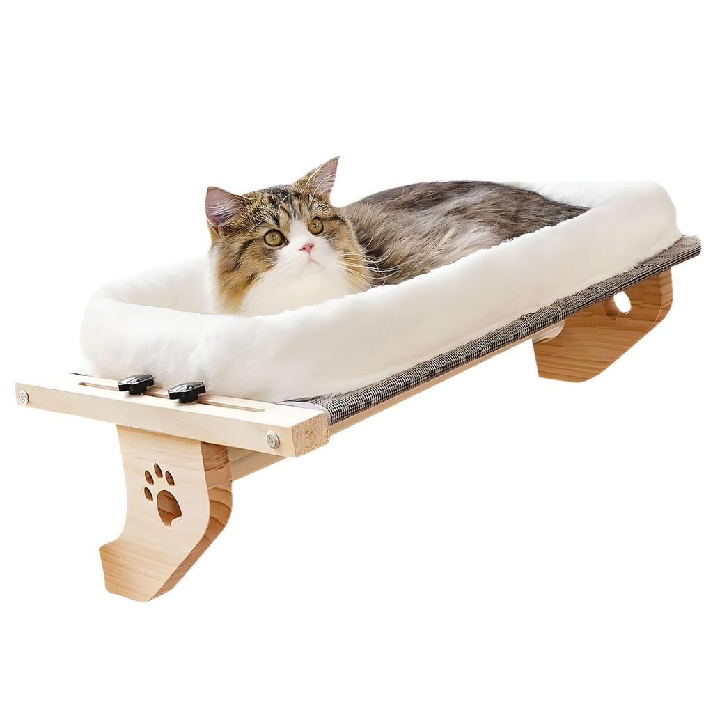 Прочная Железная Рама Гамак для Кошек Теплое Съемное Покрытие Платформа для Загорания Подвесная Кровать Моющаяся для Комфорта Питомца