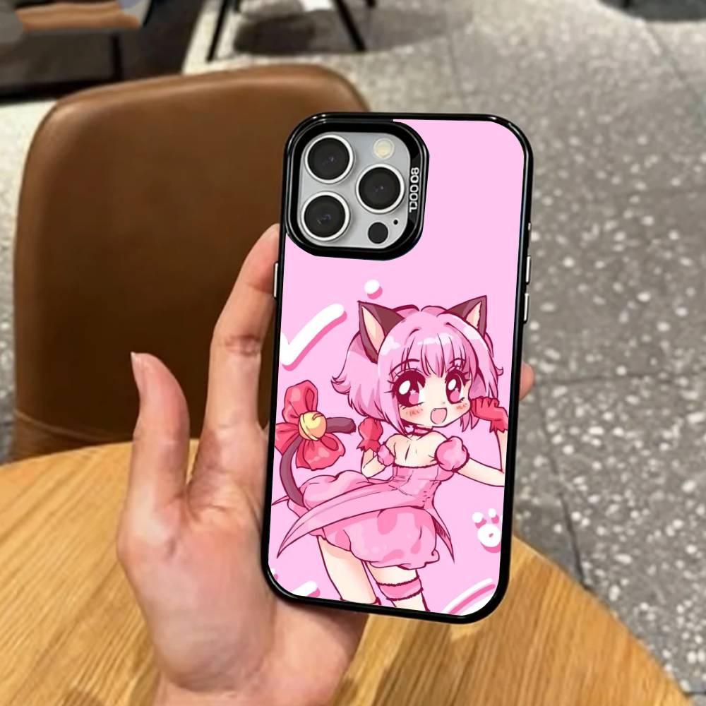 Волшебная Девочка Токио Мяу Чехол для Телефона Для iPhone17,16,15,14,13,12,11 Plus,Pro Max Цветной Посеребренный Внутренний Чехол