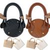 3Pcs/set Handmade Handbag Shoulder Strap Woven Bag Set Multi-size Leather Bag Bottoms With Hardware Accessories For DIY Bag Back
