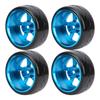 Aluminum Alloy Wheel Hub Tires Upgrade Parts Fit for HSP 94123 94122 1 10 RC Car