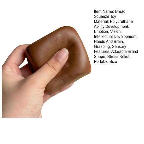 Гавайский хлеб Игрушка-сквиши Медленно поднимающаяся Снятие стресса Ароматизированный хлеб Щипок Сенсорная игрушка Дети Взрослые Мягкий Успокаивающий хлеб Игрушка-непоседа