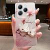 Для Infinix Hot 40 Чехол Прозрачный Силиконовый Роскошный Эстетичный Бабочка Цветок Мягкий ТПУ Задняя Крышка Infinix X6836 X6837 Hot 40 Pro Чехол