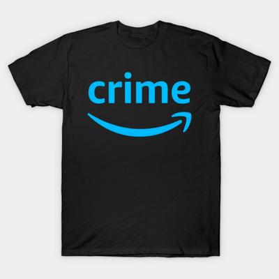 Азиатский размер Хлопок Унисекс Футболка Печать Футболка Amazon Prime Криминальная футболка Печать без вырезания Обычная посадка