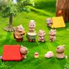 Micro Landscape Creative Cute Camping Teddy Bear DIY Decoration Accessories Car Desktop Small Ornaments