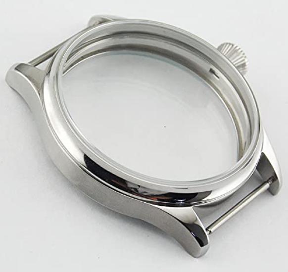 44MM Stainless Steel Watch Case Shell for Seagull Mechanical Watch ST3600/3621 6497/6498