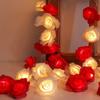 Xiaomi 1pc 10/20 LED Romantic Rose Flower String Lights Artificial Rose Flower Fairy Light Garland Night Lamp For Wedding Party Decor