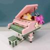 LOZ 4107 Music Instrument Piano Stool Note Butterfly Flower Model DIY Mini Blocks Bricks Building Toy for Children Gift No Box