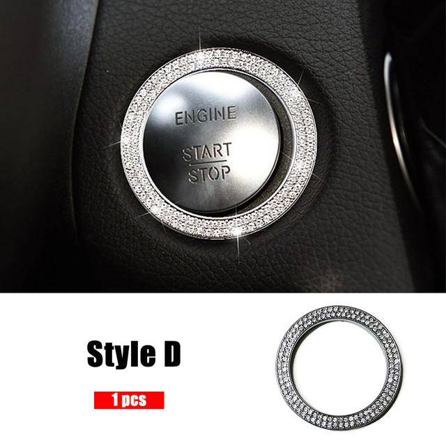 Для Mercedes Benz C GLC Class W205 X253 Накладка на центральную консоль с бриллиантами, кристаллическая наклейка, аксессуары для интерьера