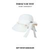 Summer Versatile Sun Protection Sun Hat for Women's New Wrap Around Large Hat with Bow Fisherman's Hat