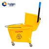 24L Single Bucket Mop Wringer Cleaning Cart