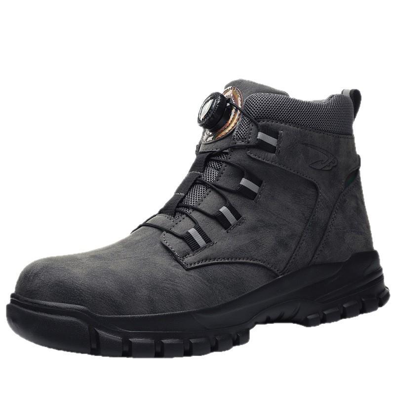 Four Seasons Lightweight Steel Toe Safety Shoes - Anti-Smash, Anti-Puncture, Comfortable, Durable Work Protective Footwear