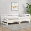 VidaXL Pull-out Bed White Solid Pine Wood 2x(90x190) Cm 820323