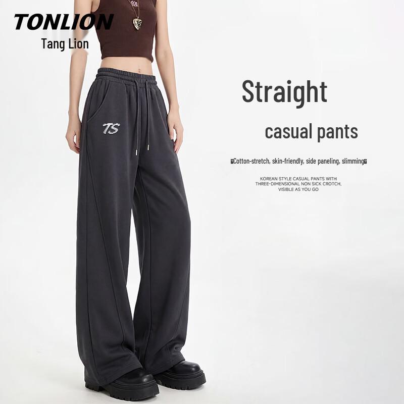 Женские прямые широкие спортивные штаны TonLion