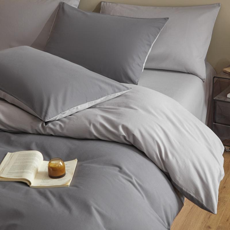 Sleep Grid Full Cotton Thickened Woolen Four Piece Set