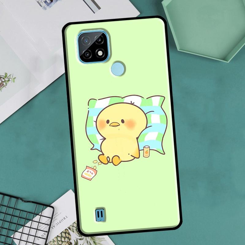 Kwaii желтый утенок для Realme GT Neo 2 3 Master 8i 9i 8 9 Pro Plus C35 чехол для OnePlus 9 10 Pro 9R 10R Nord2