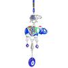African Elephants Ganesha Animal Nazar Boncuğu Turkish Blue Devil Eye Metal Glass Wind Chime Jewelry Pendant Charm Hanging Decor