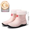 Fashion low-top rain shoes women's short tube outer wear new adult rain boots work non-slip women's water shoes