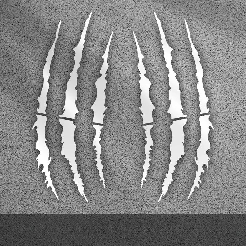 2 шт. наклейки на мотоцикл Monster Claw Scratch для мотокросса, виниловые наклейки для шлема Aprilia KTM Kawasaki YAMAHA SUZUKI HONDA