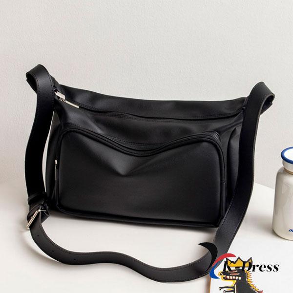 Simple Big Pocket Utility Crossbody Bag (2 Colors)