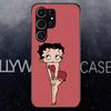Чехол Betty Beautiful B-boop для Samsung S25 Edge Ultra S23 S22 S21 S20 Ultra Plus S24 Fe A54 A53 A25 Стеклянная крышка