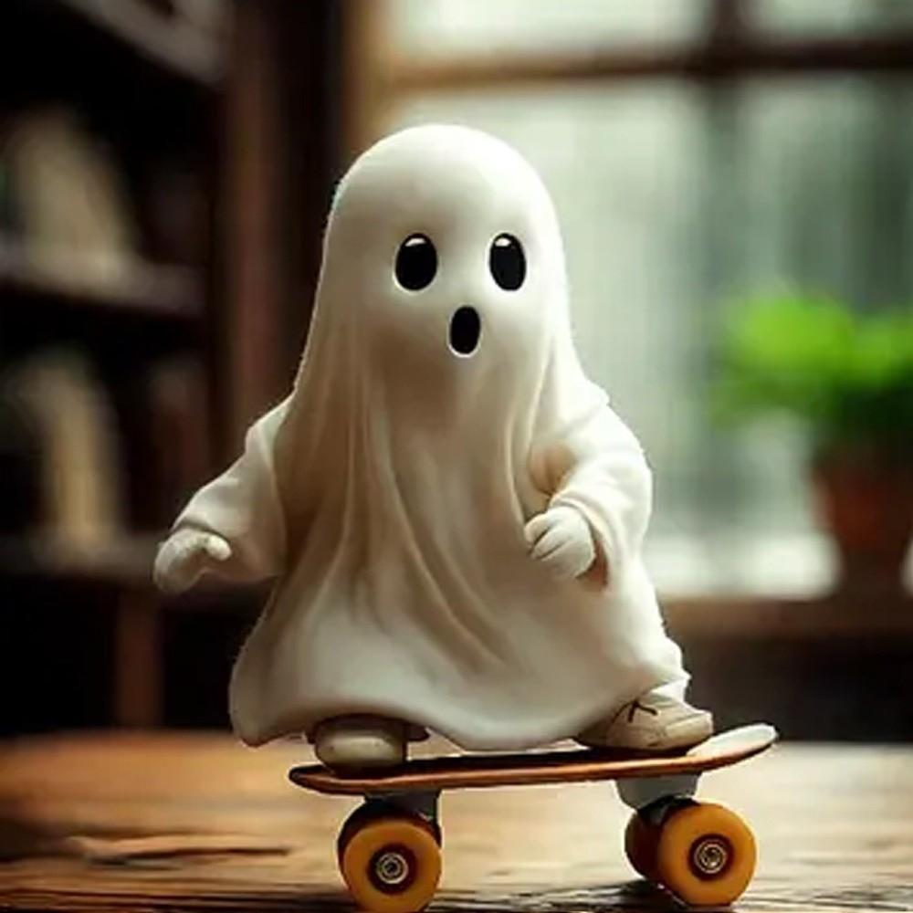 Handicraft Halloween Ghost Statues Halloween Themed Ghost Halloween Ornament  Children Girls Boys