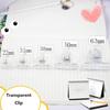 Folder File Clip Office Food Storage Clip Stationary Organizer Creative Home Living Student Test Paper Clip Plastic Clip Transparent Paper Clip