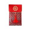 Exquisite Blessing Words Brocade Red Envelop Best Wishes Embroidery Hongbao Lucky Button Red Pockets Graduation Dinner