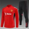 Mens Winter Half-Zip Long Sleeve Football Training Jersey Premium Player Version Argentina England Portugal Germany