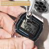 Для Casio CASIO серии A168W модифицированный металлический корпус и ремешок из нержавеющей стали, аксессуары, маленький золотой самородок, серебряный блок