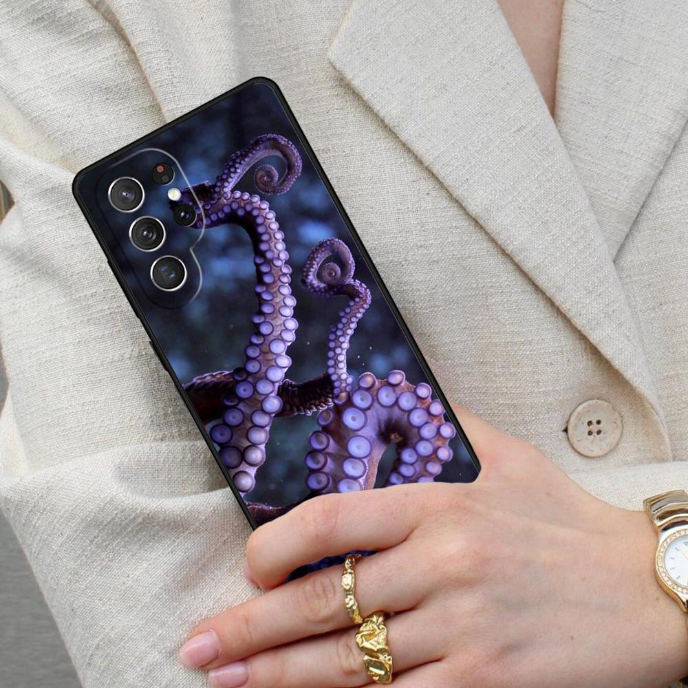 Marine Life Ocean Octopus SOFT Cell Phone Case for Samsung Galaxy S26 Ultra S25 S24 S23 S22 S21 S20 Note10 Cover