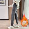 Winter New Cotton Pants Piled Thickened High-waisted Tied Harlan Pants