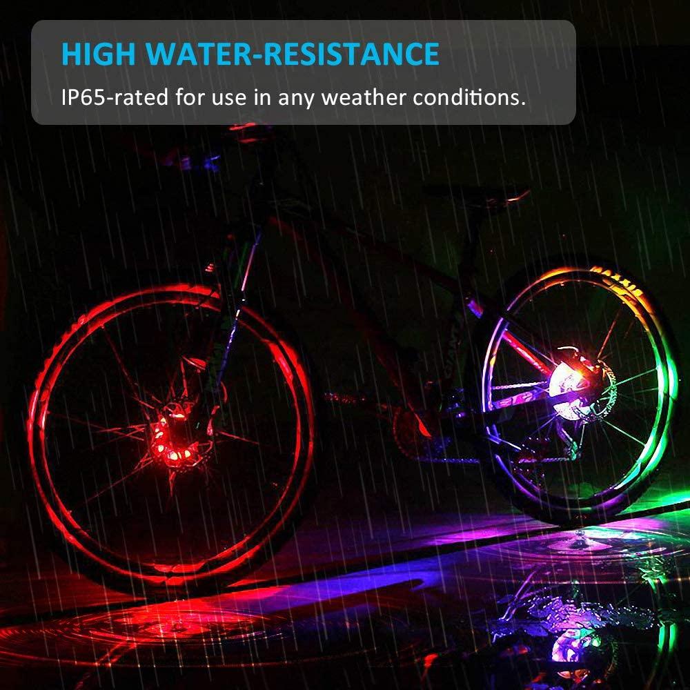 Лампа Ночная Езда Велосипед Велосипед Колесо Украшение Свет Предупреждающая Лампа Фонари Ступицы Колеса Фонари Спиц