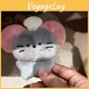 Mouse Plush Keychain Stuffed Doll With Pearl Chain For Couples Kids Gift