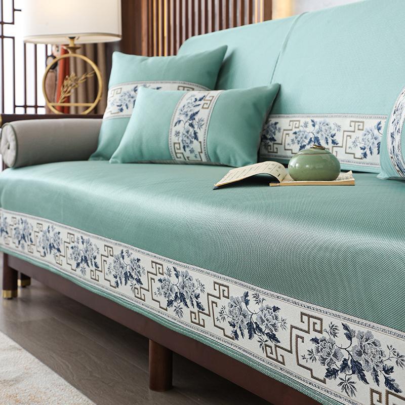 Новая подушка для дивана в китайском стиле, летняя, четыре сезона, нескользящая трехместная подушка из массива дерева, летняя высококачественная крышка из палисандра, полотенце на спинку