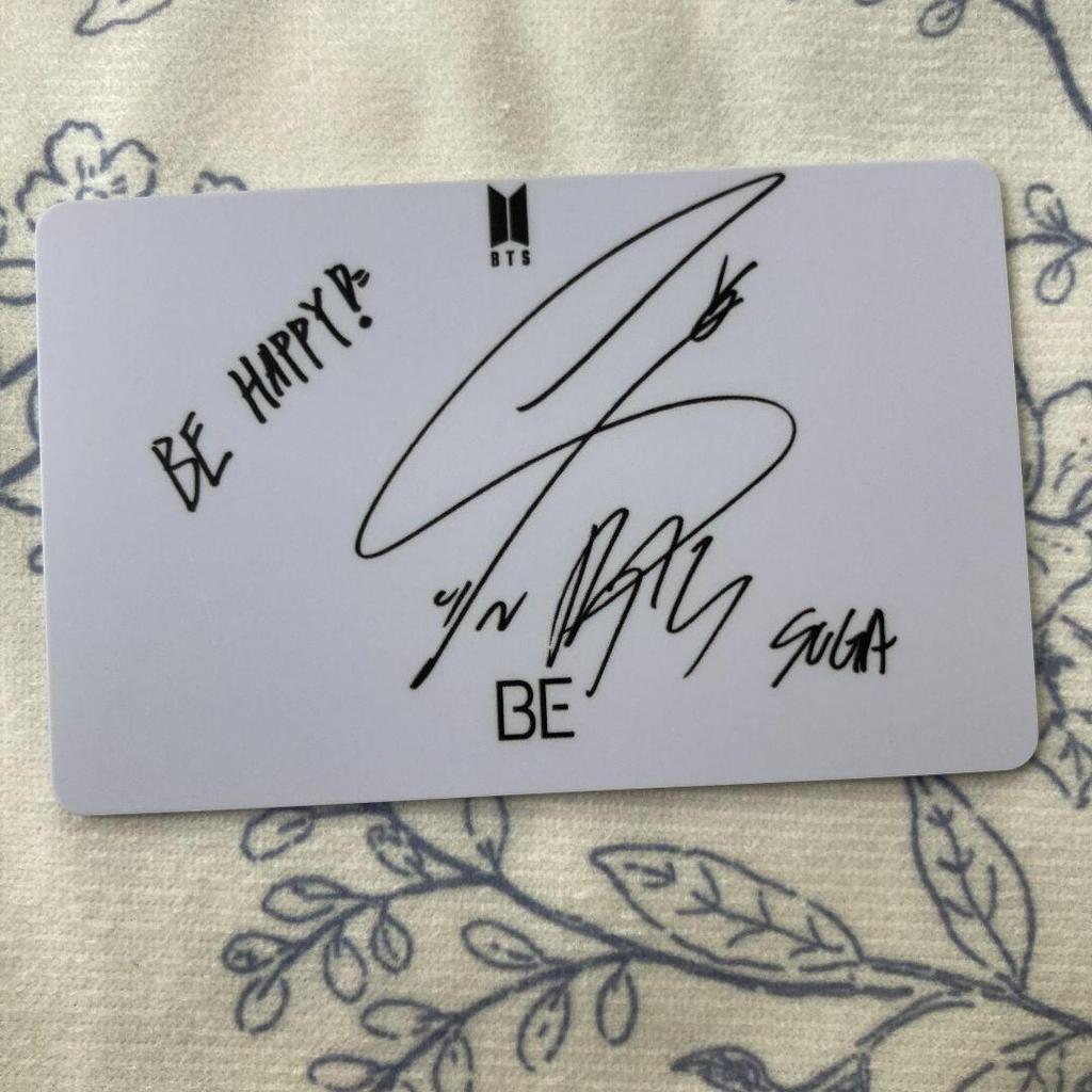 [USED] BTS BE Unreleased Lucky Drop Trading Card Yoongi SUGA