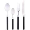 Набор столовых приборов - Renberg - 24 предмета - Нержавеющая сталь - Черный - Подходит для мытья в посудомоечной машине