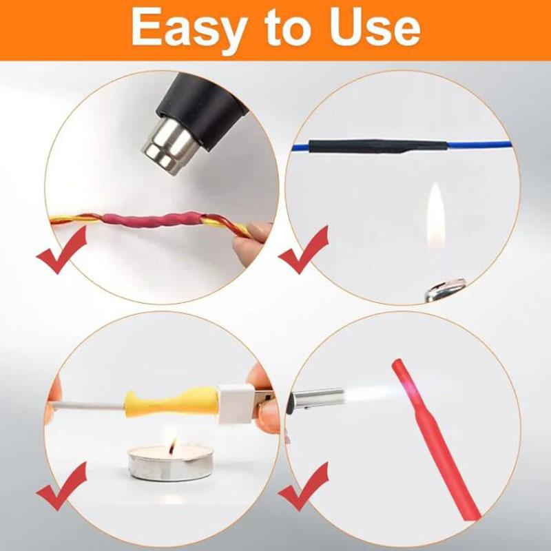 Термоусадочная обертка Усадочная изоляционная оплетка Термоусадочный кожух Автомобильный электрический кабель Термоусадочная трубка Набор трубок