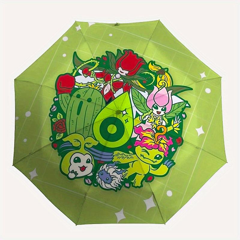 1pc Fantasy Garden Friends Umbrella with Plastic Handle,Suitable for All Seasons Home Travel Outdoor UmbrellaM1133