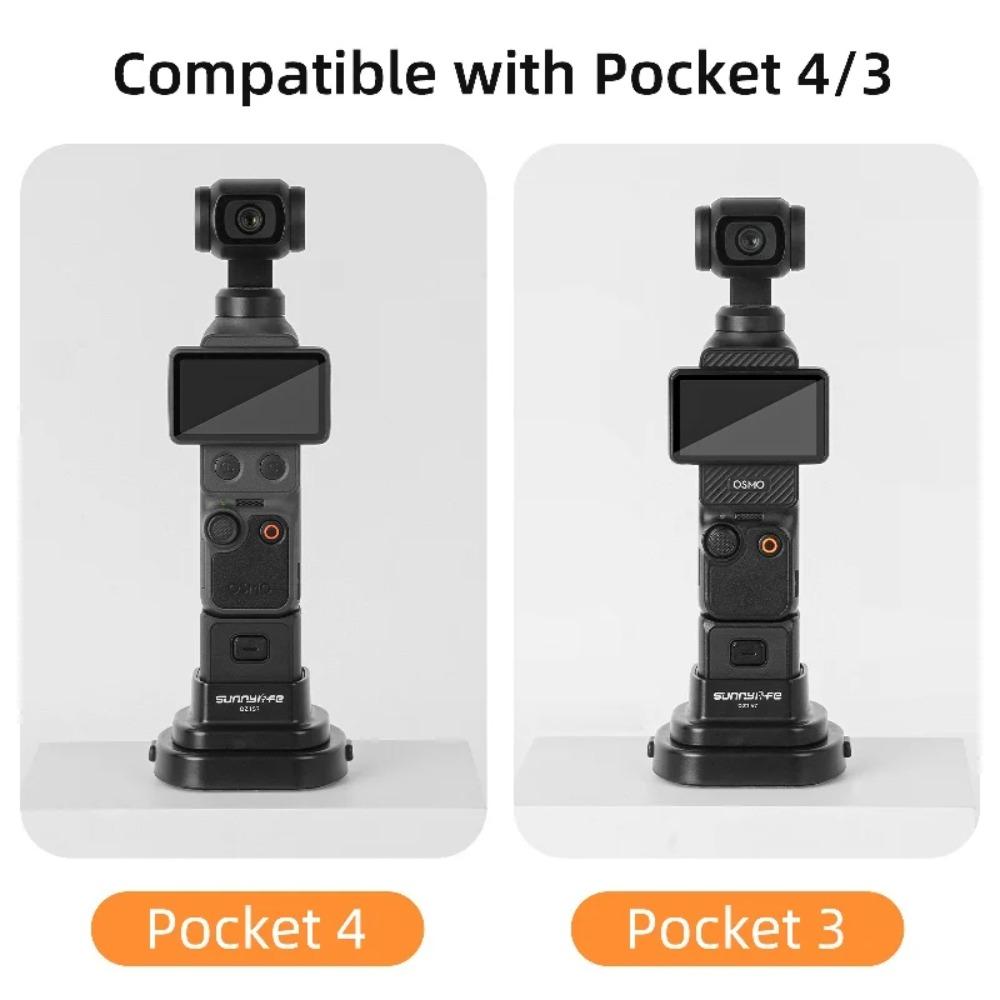Car Desktop Base Mount Detachable Stand Bracket Supporting Base Camera Accessories Compatible Osmo Pocket 4/3 Plastic Mount Base