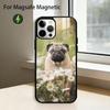 C-Cute Pug Dog Phone Case For iPhone17,16,15,14,13,12,11 Plus,Pro Magnetic For Magsafe Wireless Charging