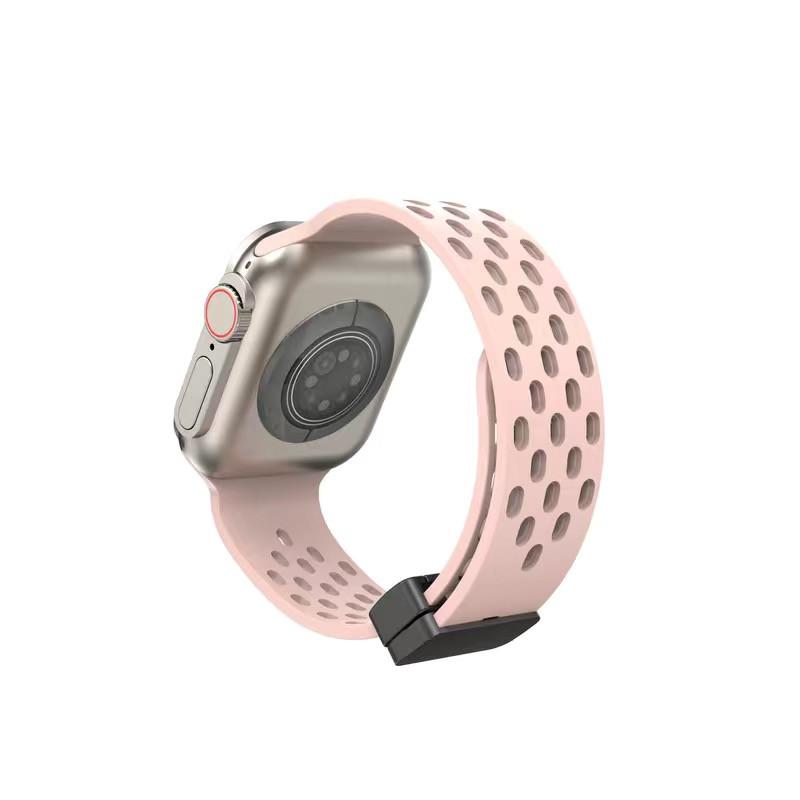 Силиконовый ремешок для часов для Apple Watch Band 49 мм 44 мм 40 мм 45/41 мм 42 мм 38 мм Дышащий ремешок iWatch Series Ultra Браслет Ремешок