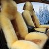 Универсальная кожаная и шерстяная накидка на автомобильное сиденье - Плюшевая меховая подушка-накладка