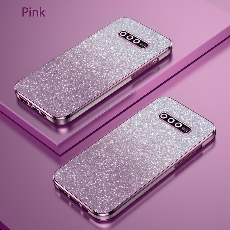 Роскошный чехол с градиентным блестящим покрытием для женщин Samsung Galaxy S10 Plus, противоударный мягкий силиконовый чехол, задняя крышка S10plus S 10