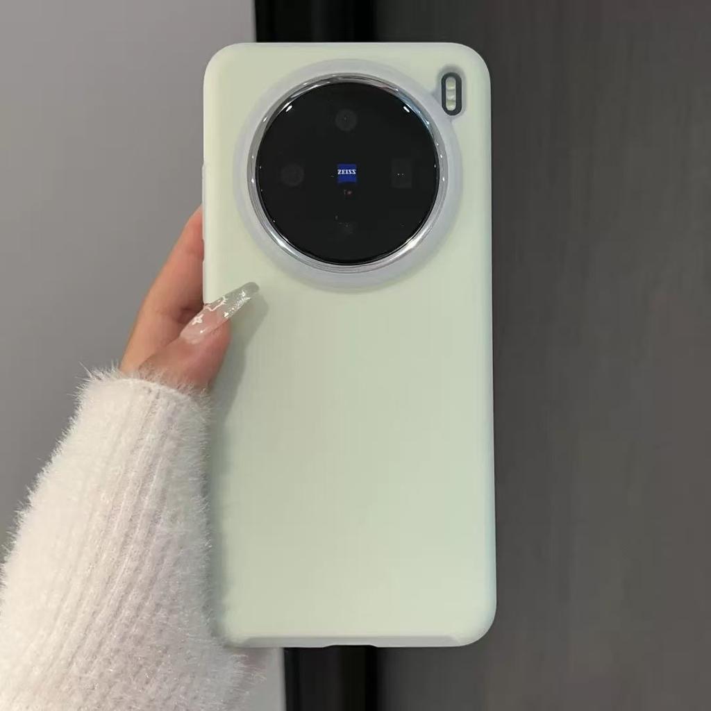 Жидкий силикон Jelly подходит для чехла vivoX300Pro с магнитом, чехол IQOO15 с покрытием под кожу, матовый, противоударный