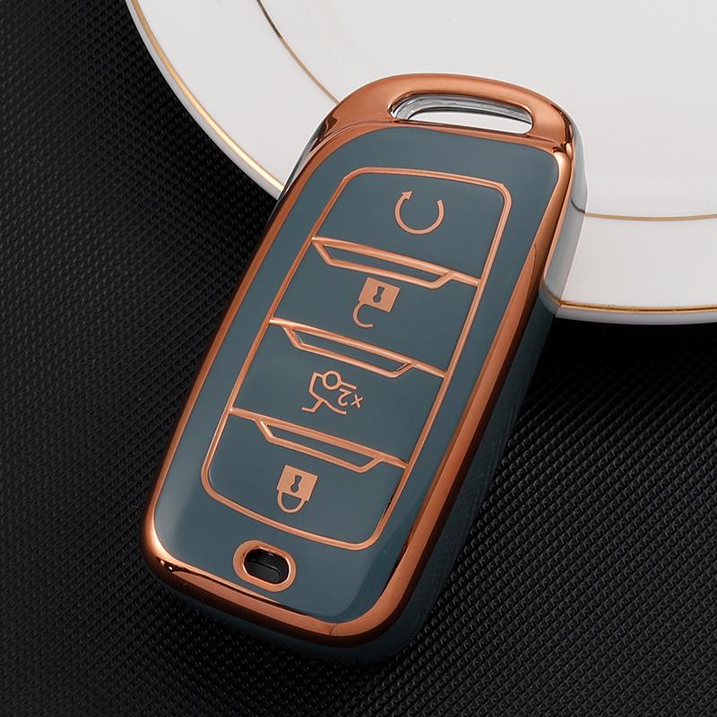 TPU Car Remote Key Case Cover Bag Shell Fob Holder for Changan CS25 CS35Plus CS85 CS95 Protector Accessories