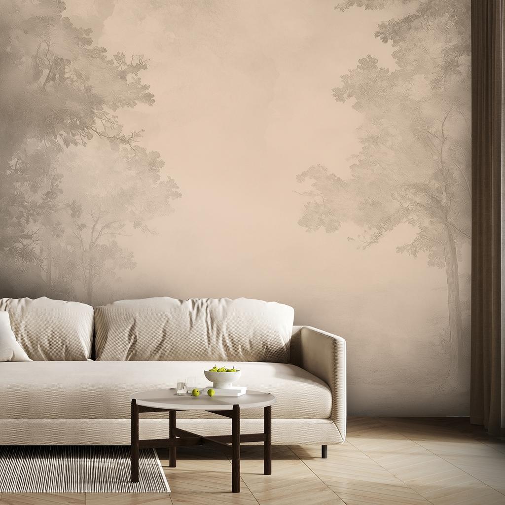 Обои Дорога через лес