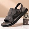 2025 Summer New Men's Sandals Fashionable Wear-resistant Comfortable Middle-aged and Elderly Dad Cool Slippers Outside Wearing Beach Shoes