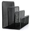 Multifunctional Black Mesh Letter Desk File Holder Magazine Organizer Mail Business Document Tray School Supplies Accessories LS