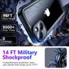Shellbox Профессиональный водонепроницаемый чехол для телефона для IPhone 14 17Air 13 15 16 - 360 Полное покрытие Ударопрочный Пылезащитный IP68